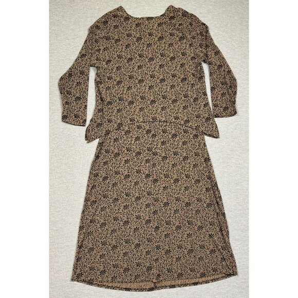 Rabbit Designs Floral 2-Piece Dress Set Size 20W VTG USA Sleeveless Long Sleeve - Picture 6 of 16